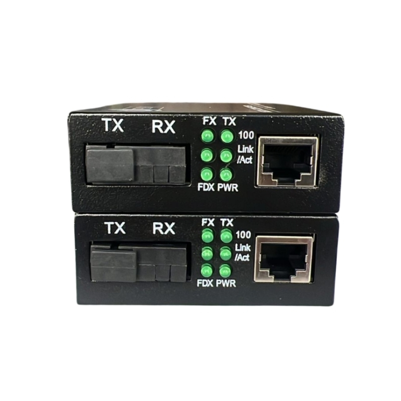 D-TECH Fiber Media converter  Single-Mode 10/100/1000Mbps
